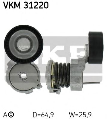 VKM 31220 SKF Натягувач поліклинового ременя1
